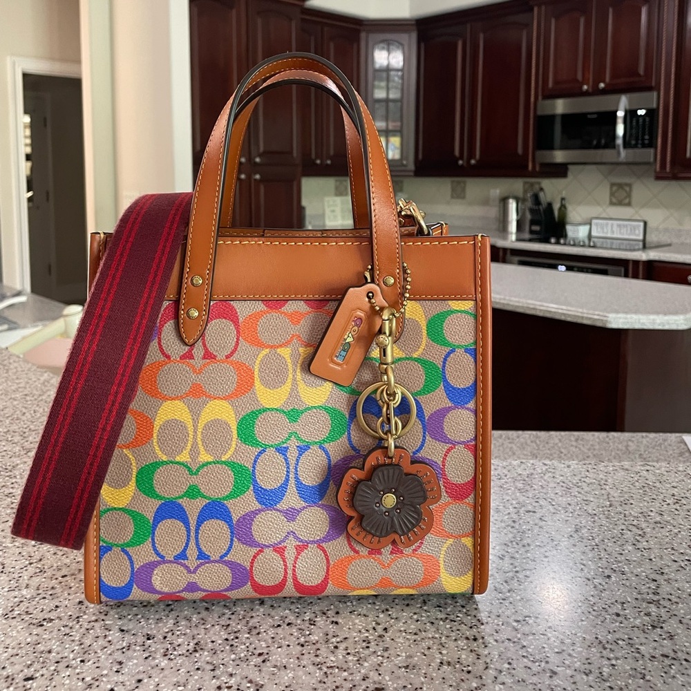 *SOLD* Coach Field Tote 22. Pride Collection.
